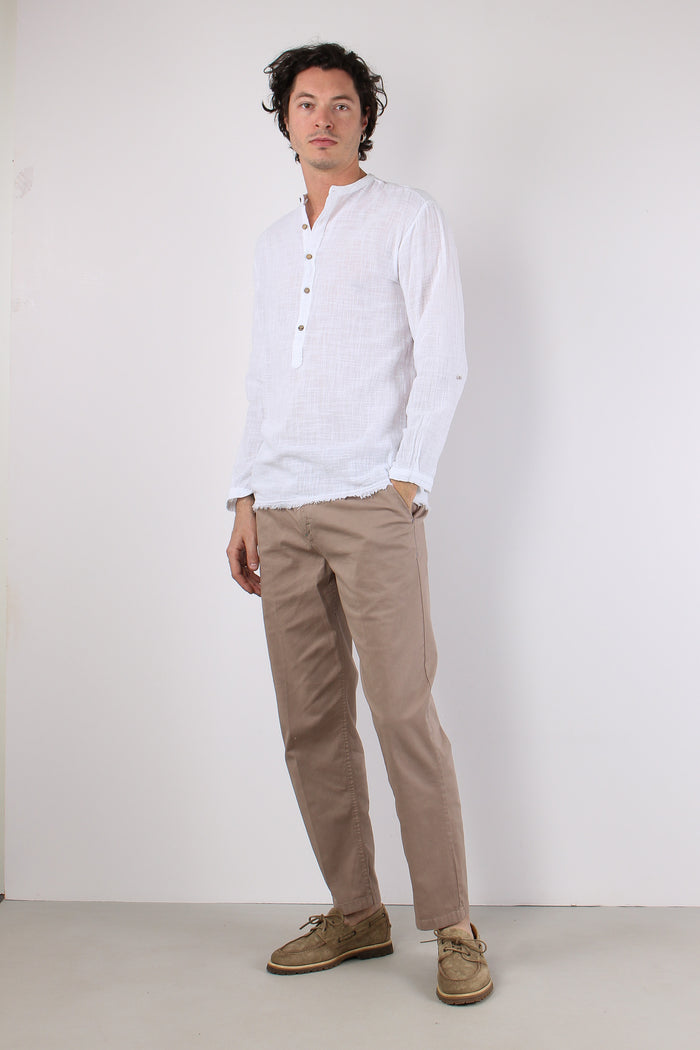 Camicia Serafino Kaftano Bianco-4