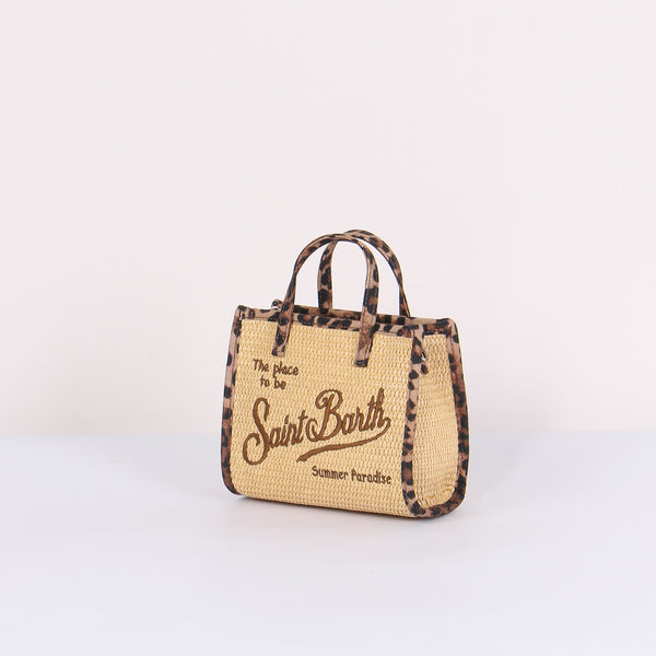Vivian Mini Paglia Profilo Con Beige/leopard-2
