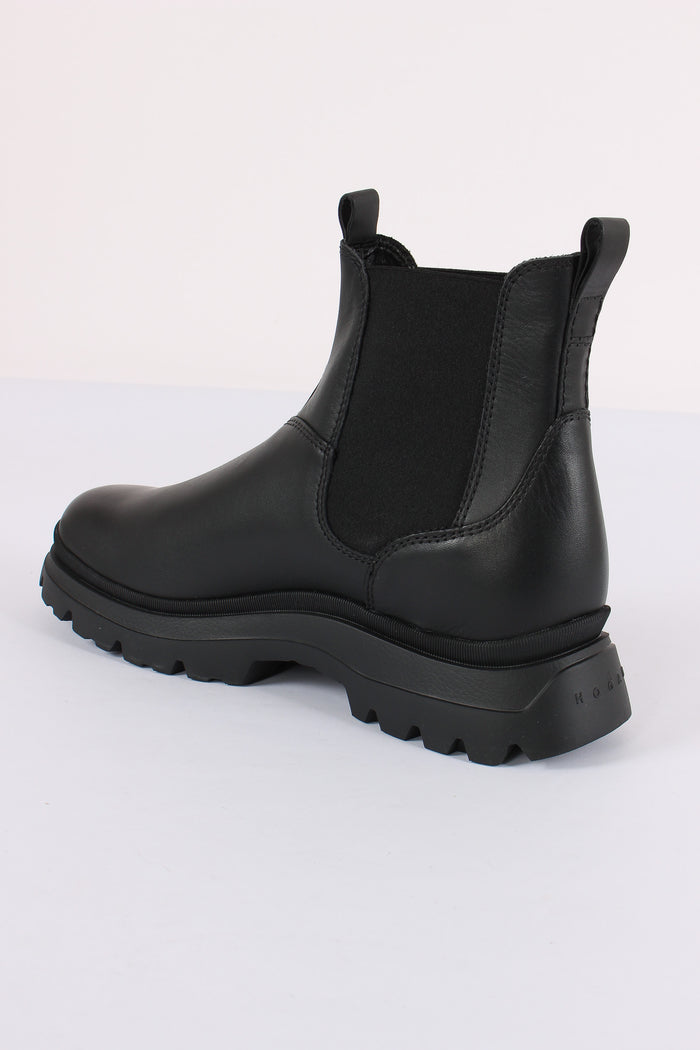 Anfibio H692 Chelsea Pelle Liscia Nero-4