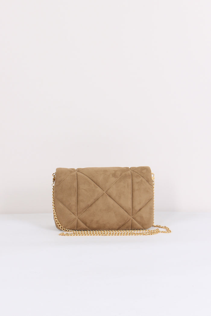 Pochette Ecocamoscio Trapunta Sabbia-3