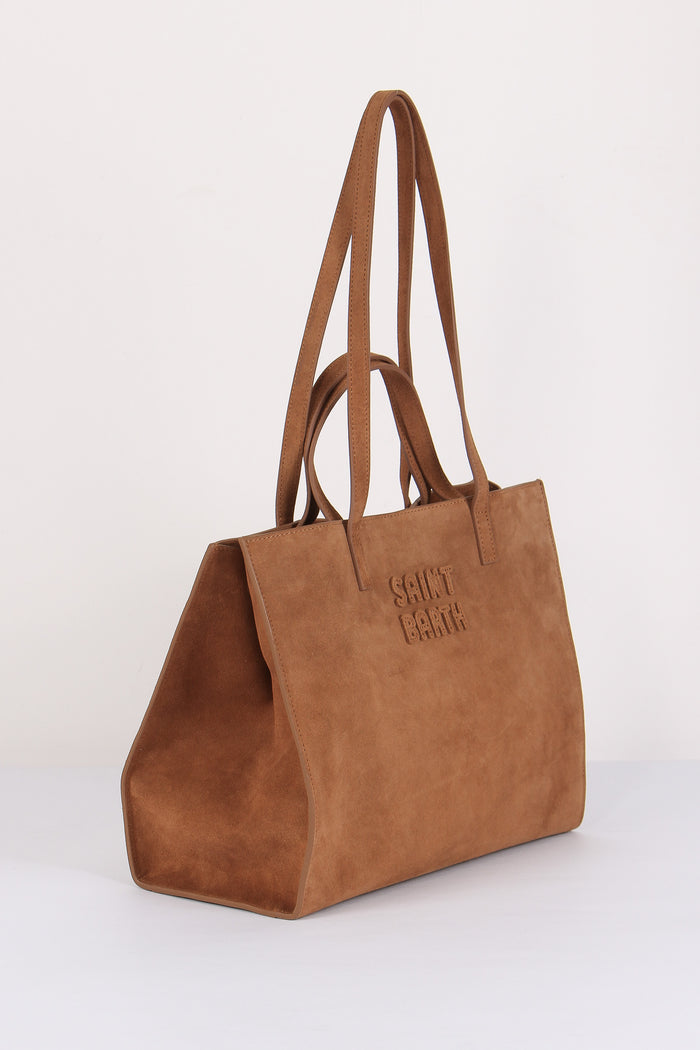 Borsa A Tracolla Suede Cognac-9