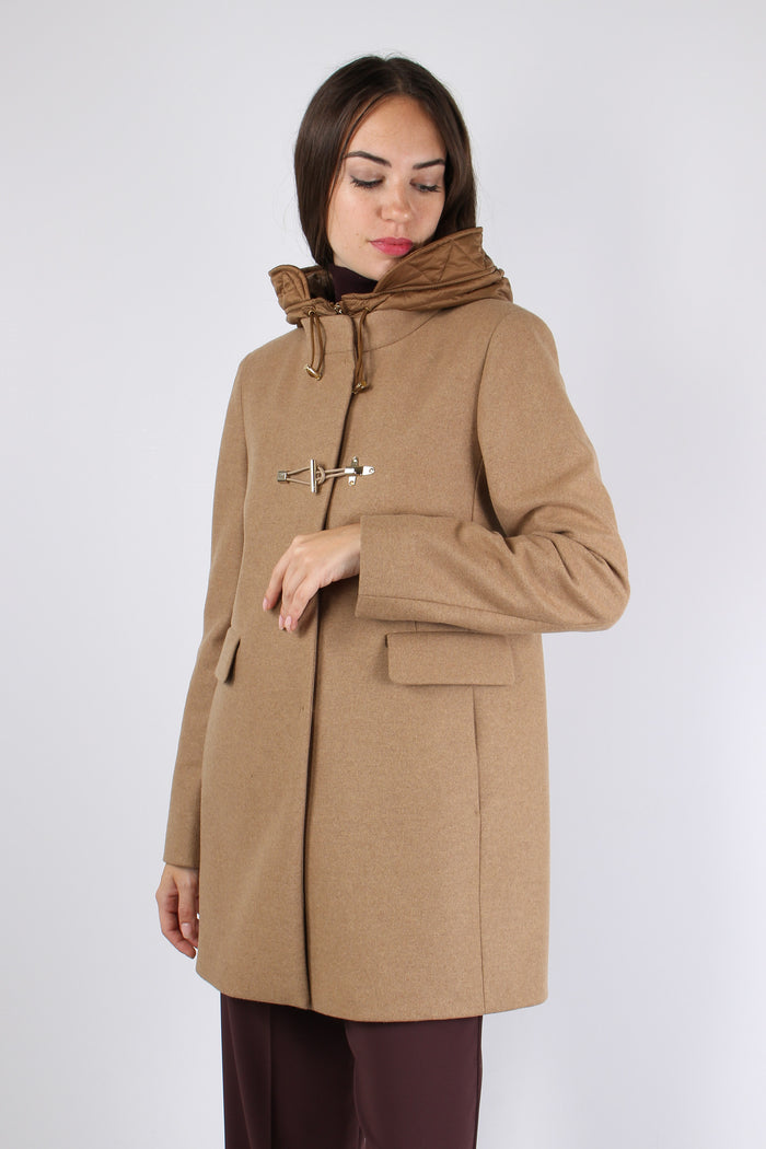 Cappotto Toggle Panno Cammello-2