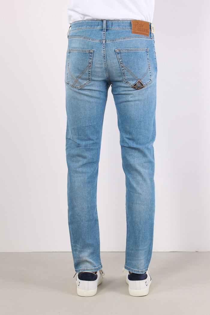 Denim Slim Fit Denim Chiaro-4