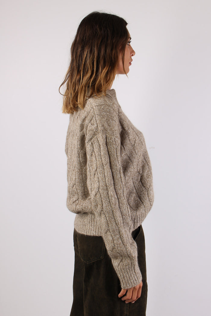 Polo Trecce Lurex Fango-6
