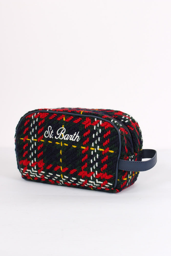 Beauty Bag Logo Tartan Maxi-2