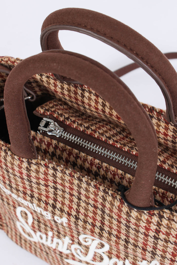 Shopping Lana Pied De Poule Rosso/beige-8