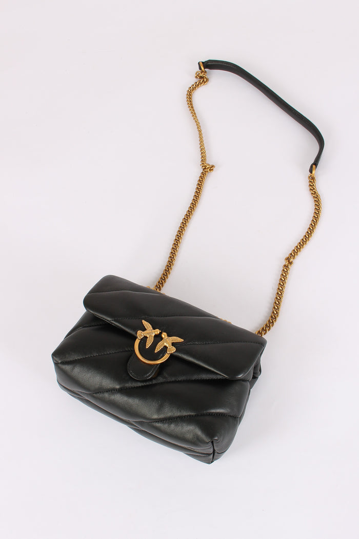 Tracollina Love Puff Mini Small Nero/antique Gold-5