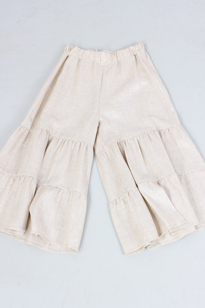 Pantalone Balze Lino Beige-3