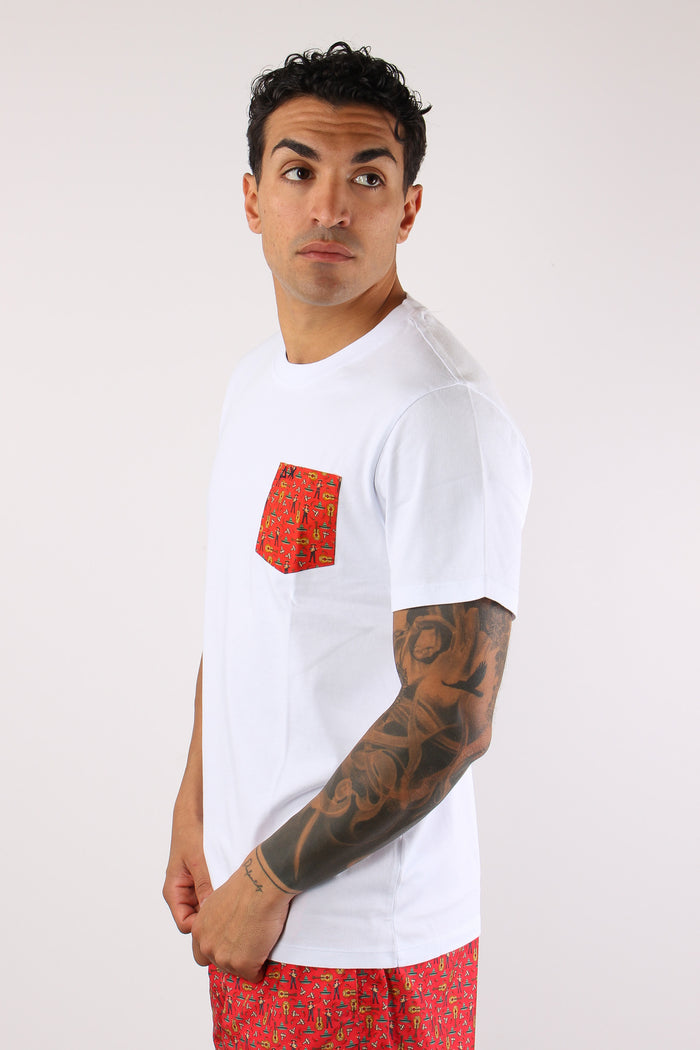 T-shirt Taschino Fantasia Bianco/rosa-6