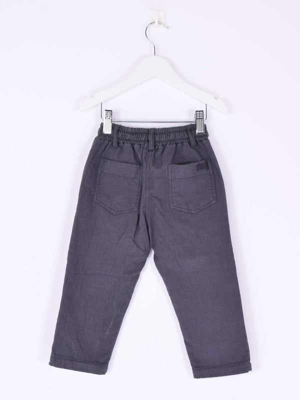 Pantalone Cotone Caldo Antracite-2