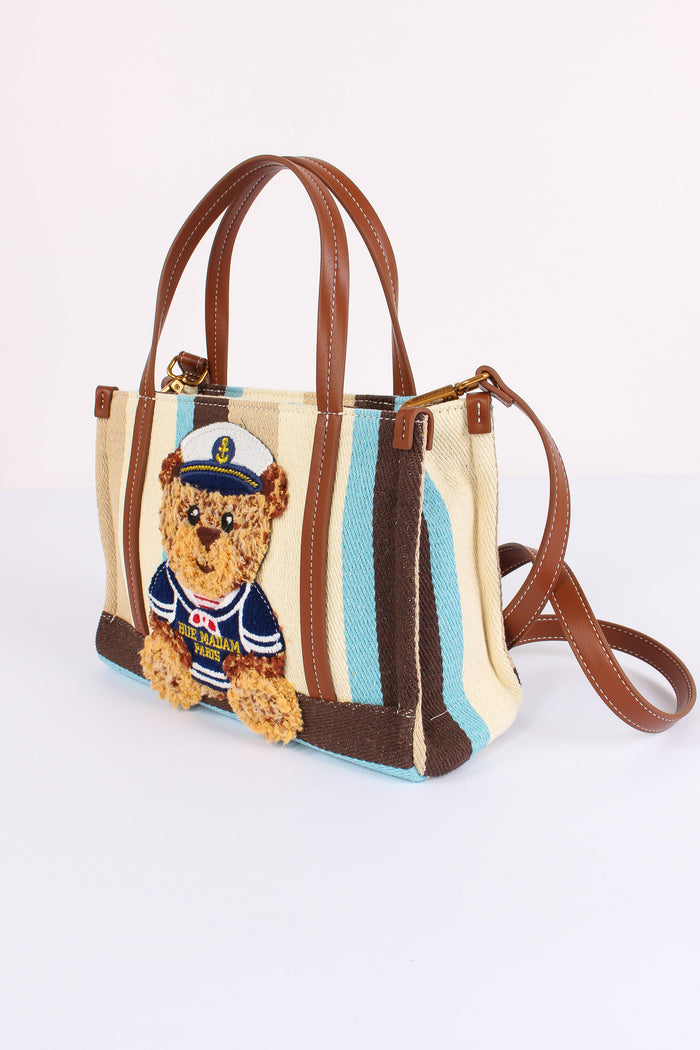 Shopping Mini Canvas Orso Multi Brown-5