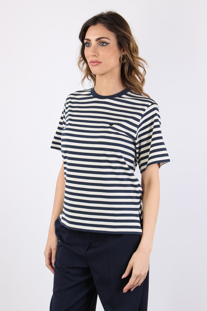 Wkdvenaco T-shirt Scatoletta Ecru/blu-7