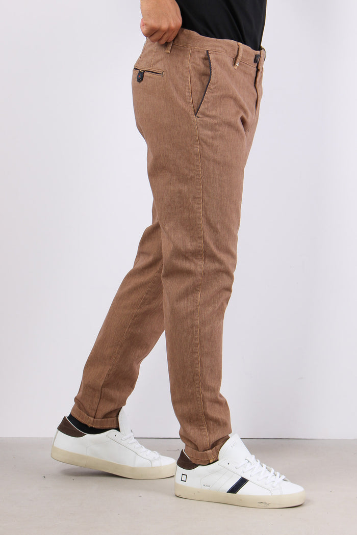 Pantalone Chino Profilo Tasca Sabbia-3