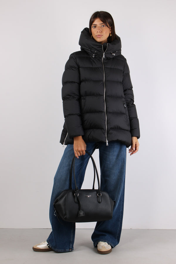 Piumino Zip Laterali Black