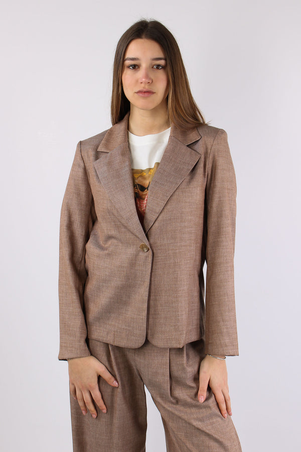 Giacca 2 Botoni Effetto Grisag Caffe