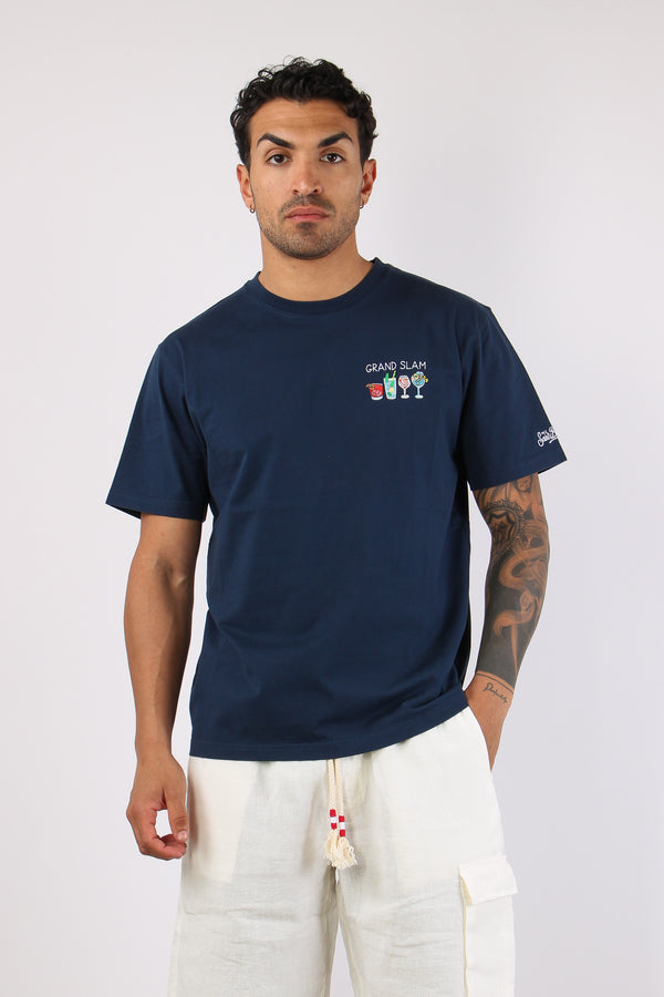 T-shirt Scritta Ricami  Grand Slam-2