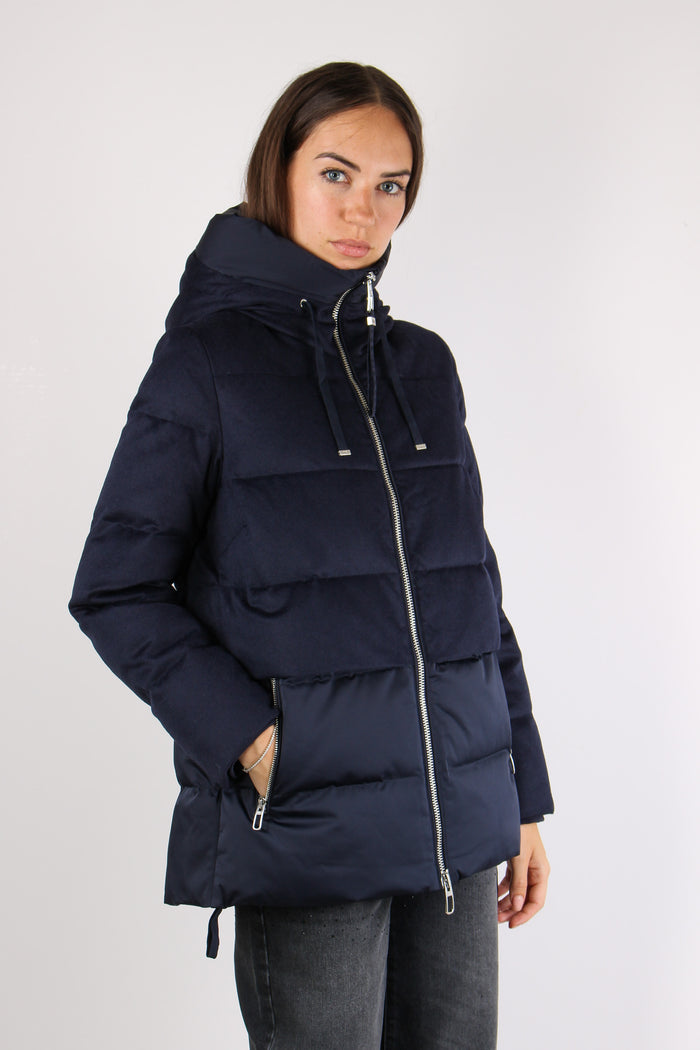 Giubbotto Corto Svasato Bimate Blu Intenso-7