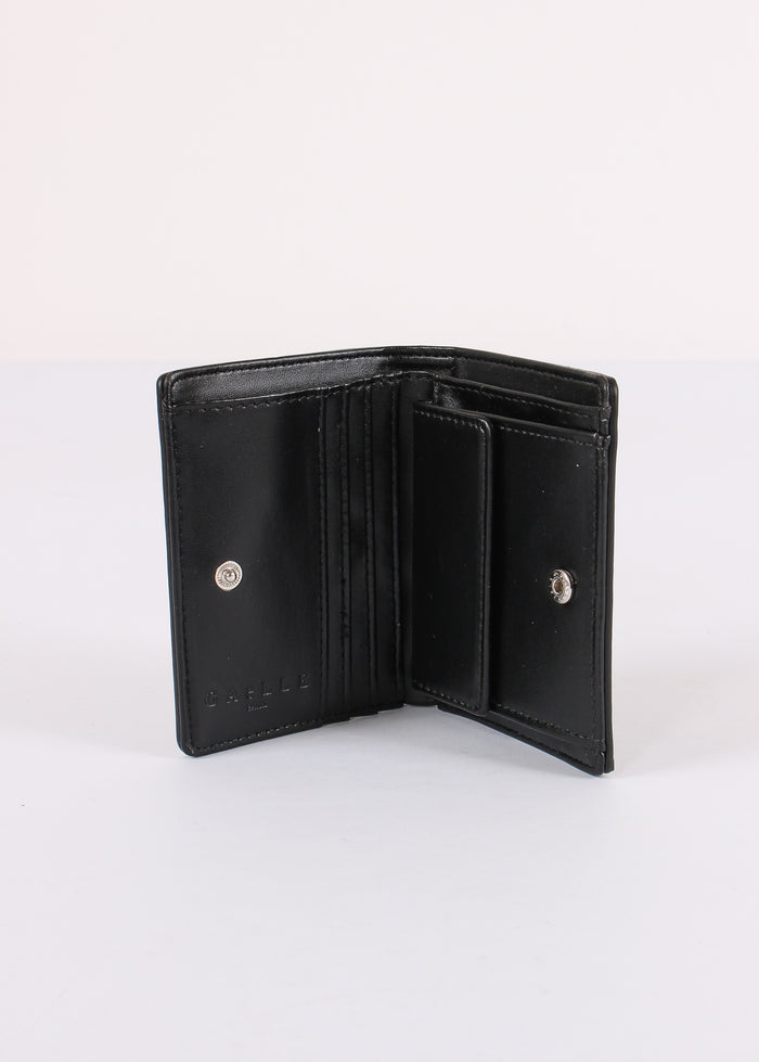 Mini Zip Aroud Zip Bottalato Nero-3