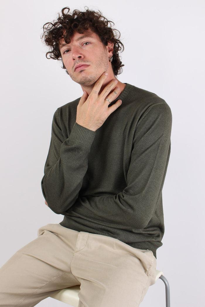 Maglia Girocollo Delavee Militare-4