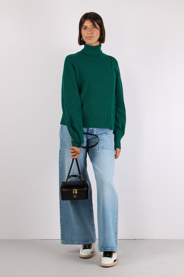 Maglia Costa Inserto Spilla Green Eden