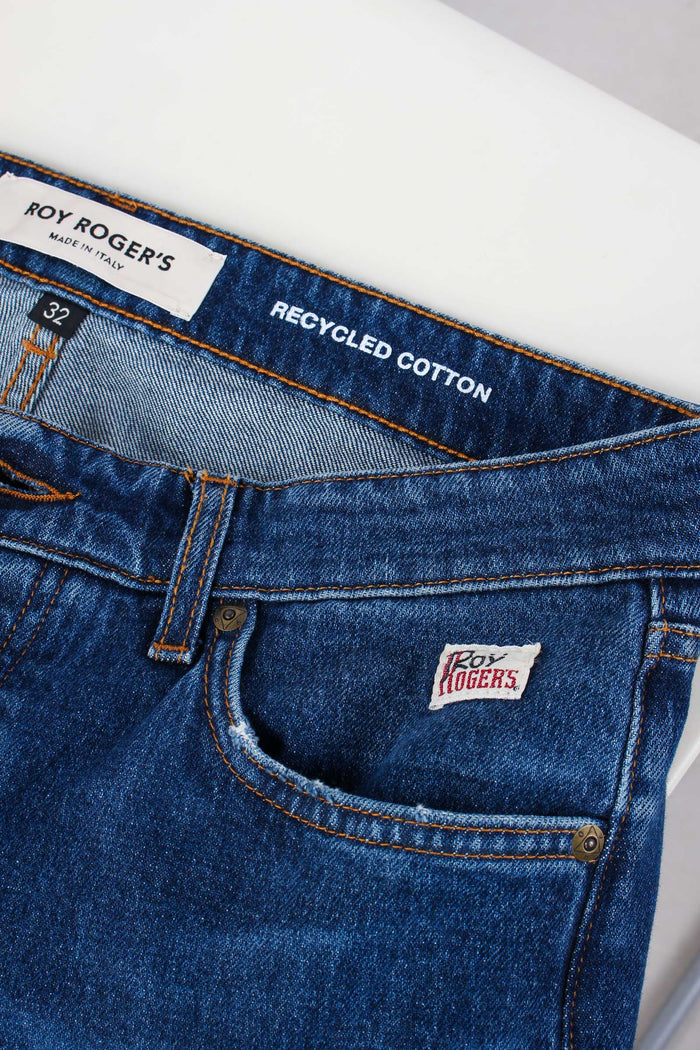 Denim Slim Fit Cotone Riciclat Denim-7
