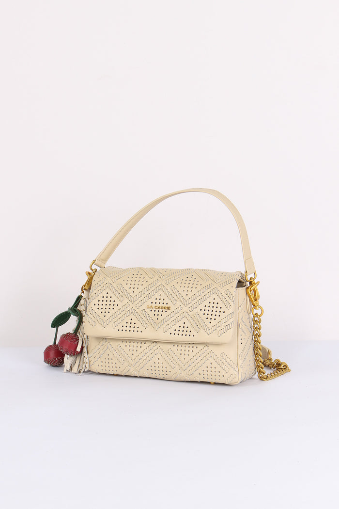 Tracolla  Traforata Charms Ivory-4