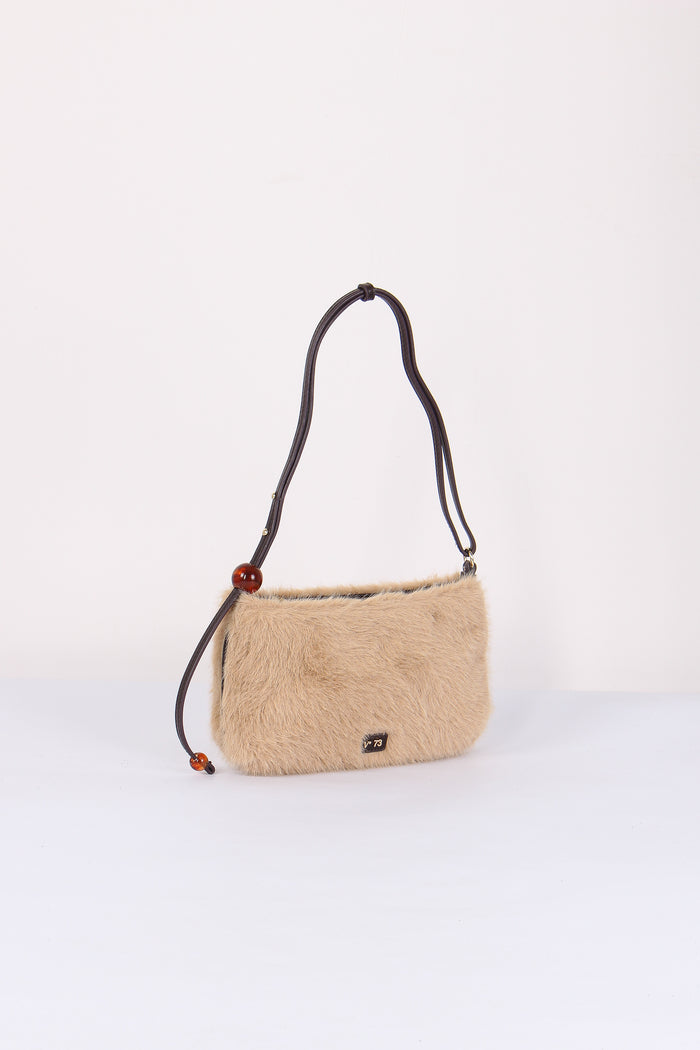 Malachite Pochette Ecopelliccia Nocciola/moro-5