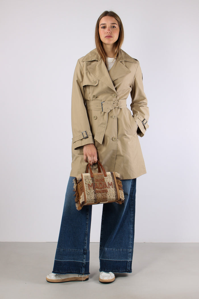 Trench Lungo Cotone Sand-5
