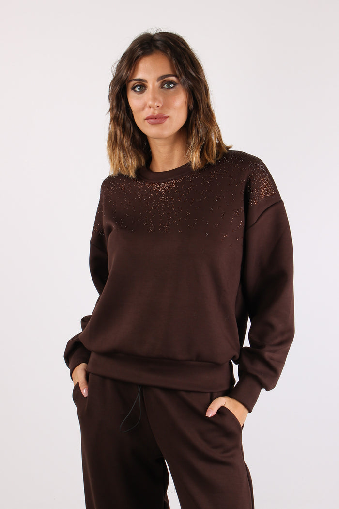 Felpa Cascata Strass Moro-2