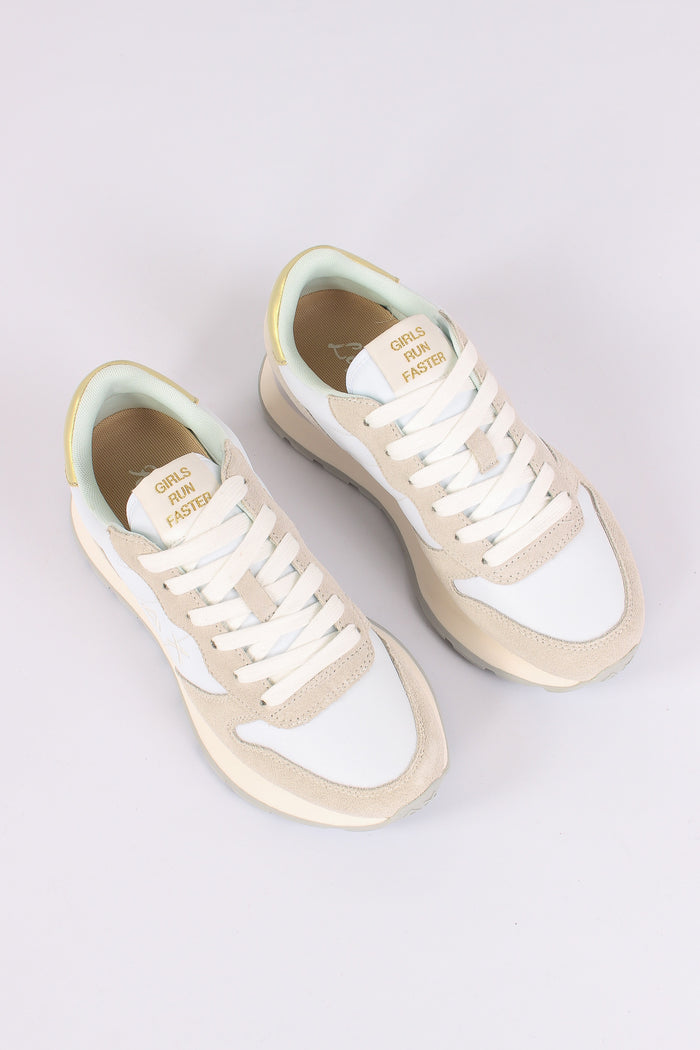 Sneaker Ally Gold Silver Bianco-6