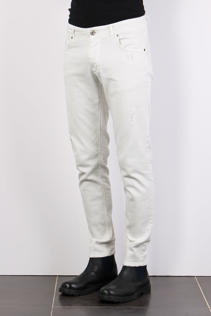 Pantalone Bull Micro Rotture Off White-5