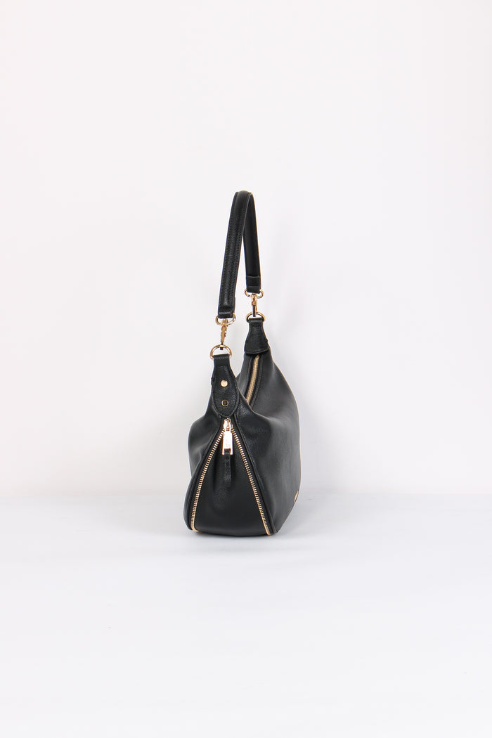Hobo Zip Laterale Nero-8