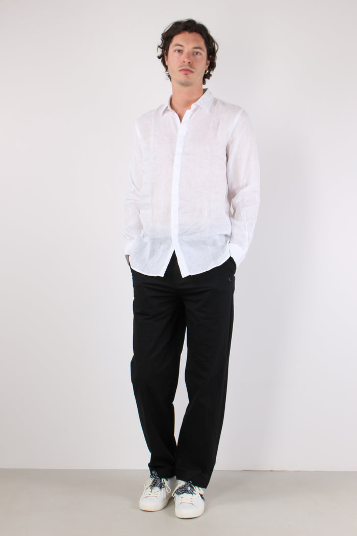 Camicia Lino Colletto Bianco-4