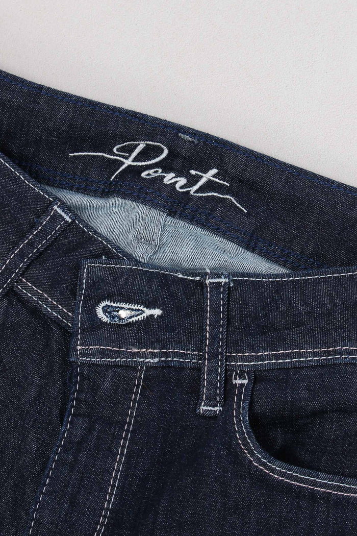 Denim Bootcut Stretch Denim Scuro-7