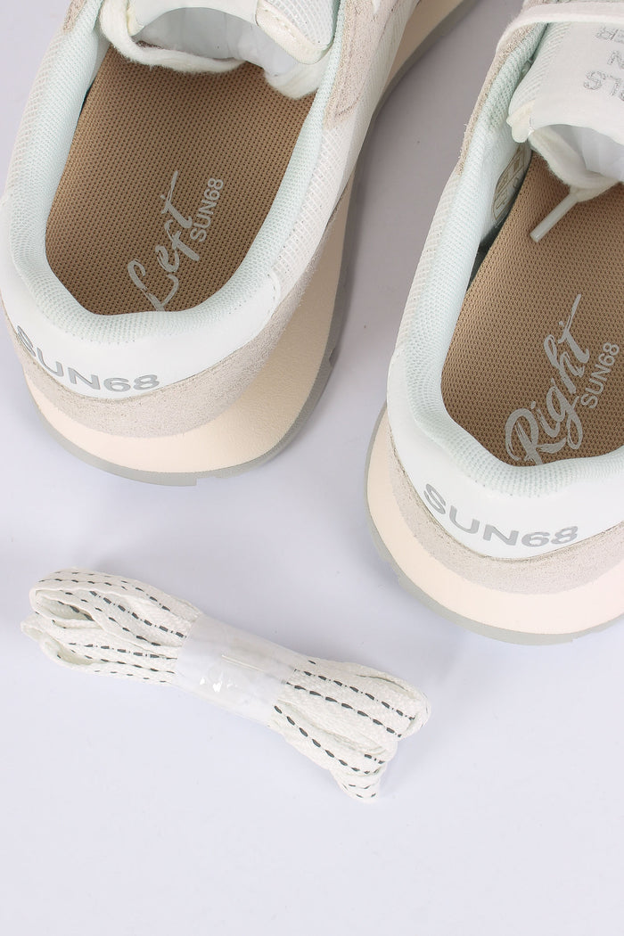 Sneakers Ally Glitter Textile Bianco-7