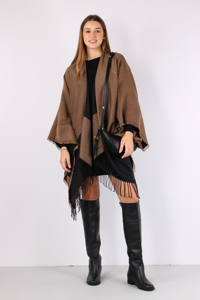 Poncho Oval Monogram Cammello-5