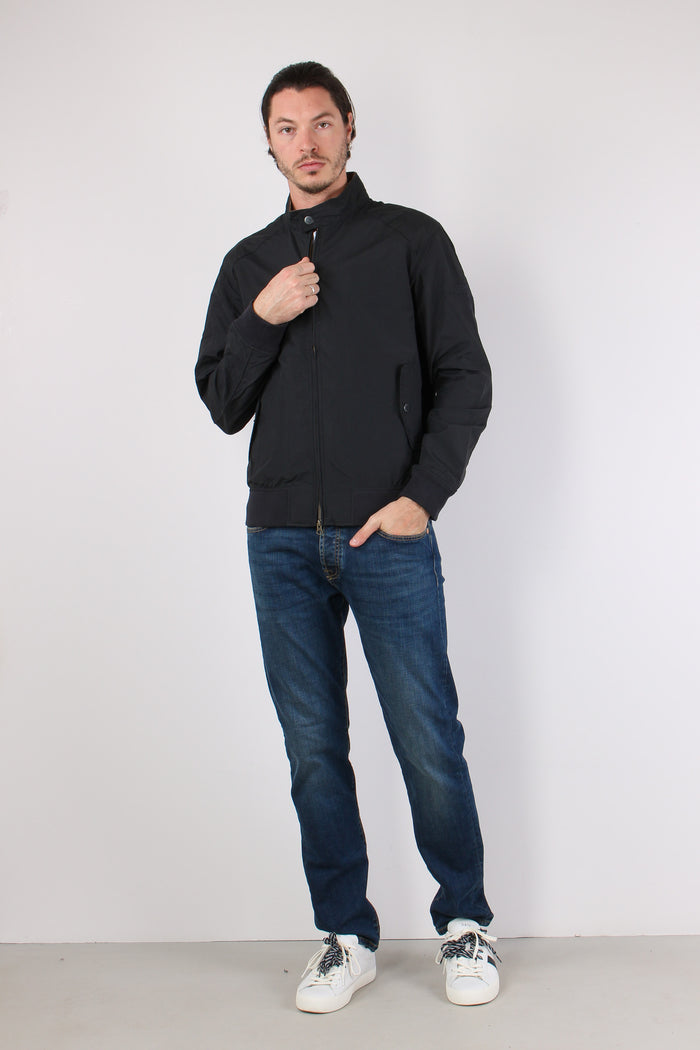 Field Jacket Colletto Velluto Navy-6
