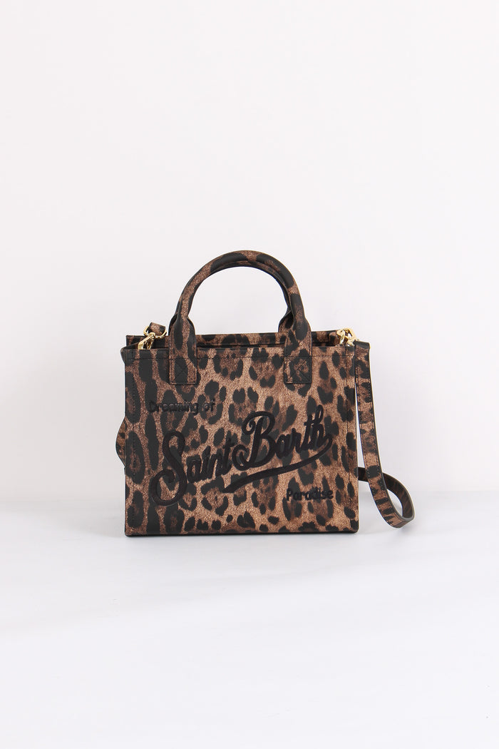Borsa Suede Animalier Leopard