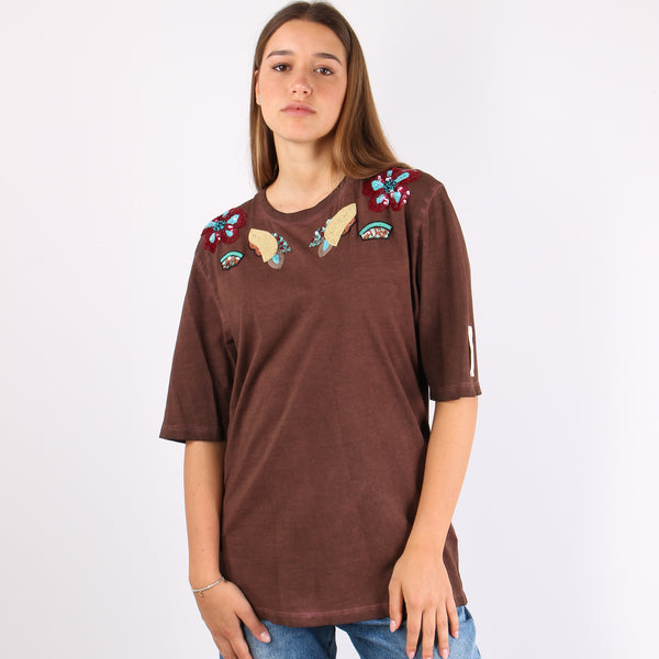 T-shirt Patch Ricami Unica-2