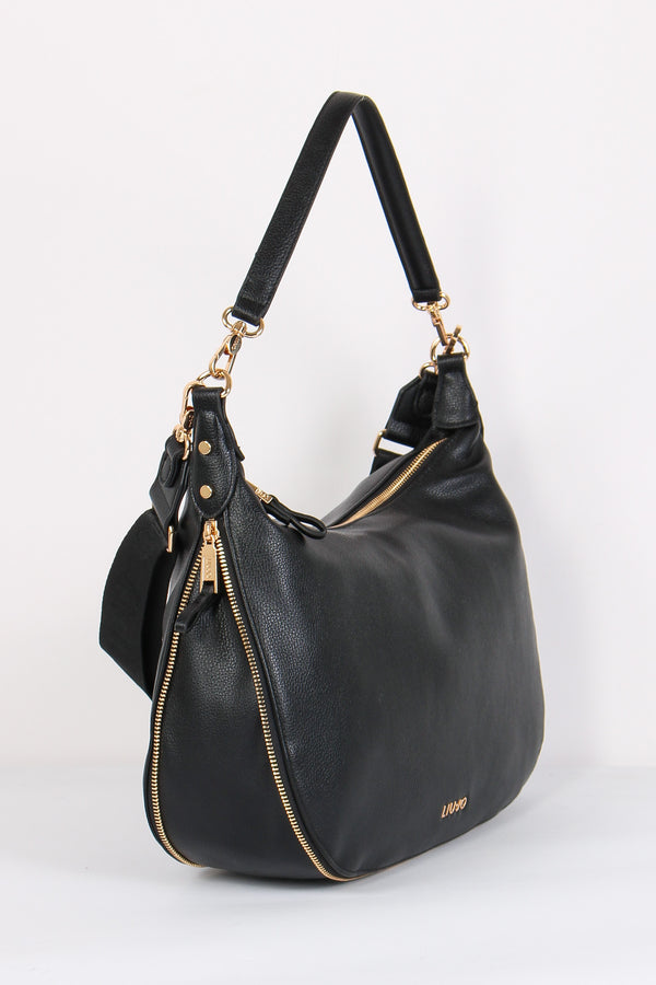 Hobo Maxi Zip Laterali Nero-2