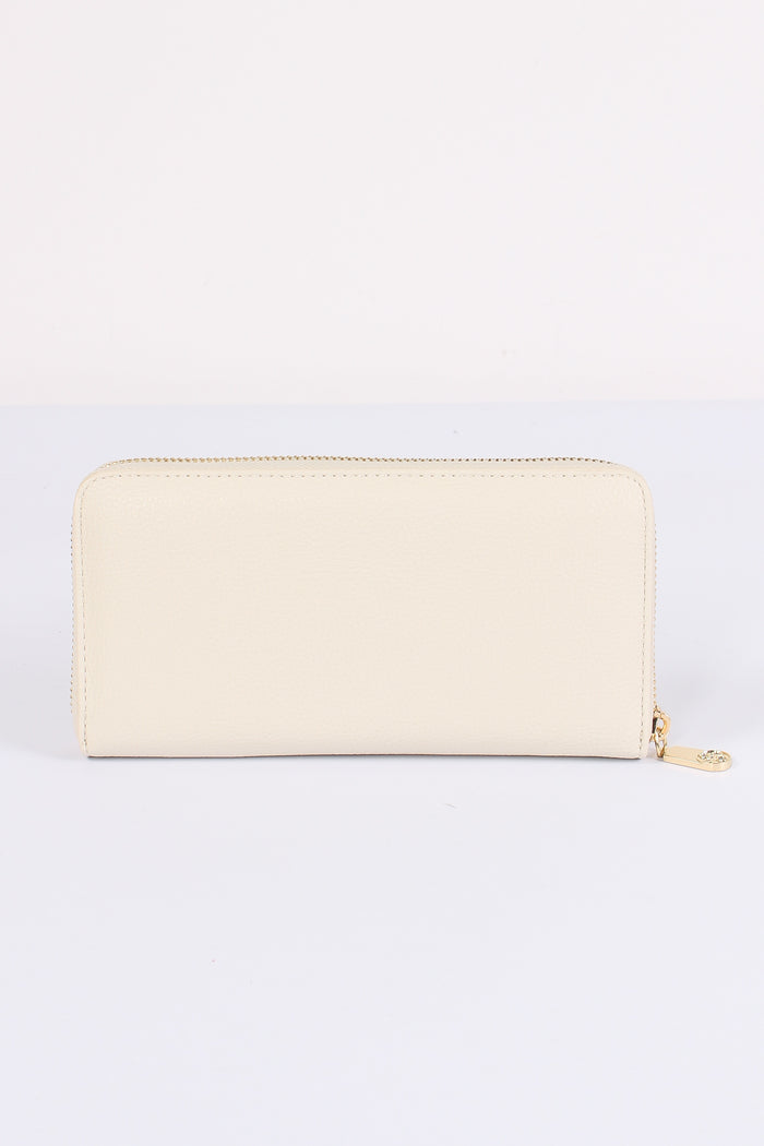 Keira Portafoglio Zip Around Off White-3