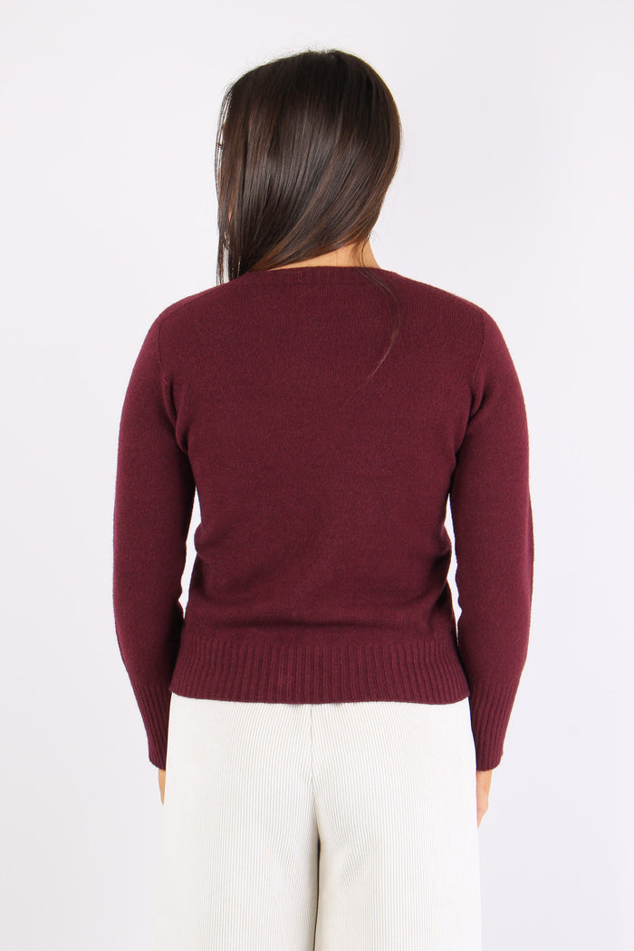 Maglia Effetto Losanghe Bordeaux-3