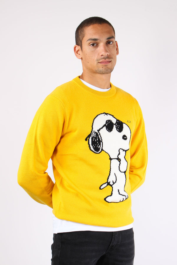 Maglia Logo Grande Snoopy Giallo-2