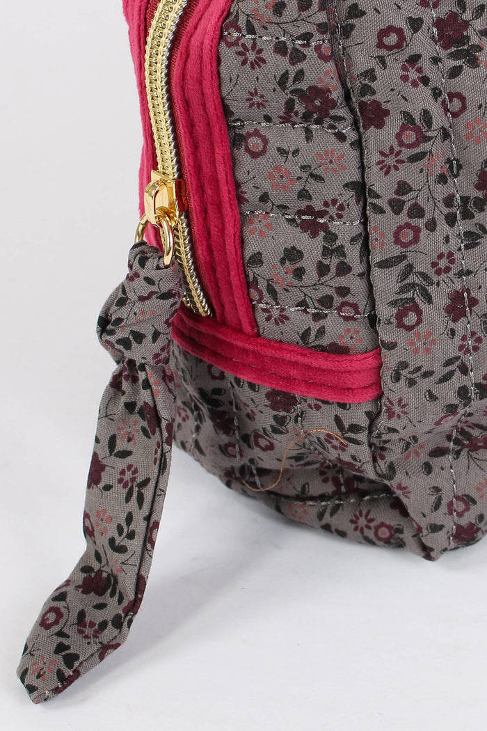 Pochette Patch Lettera O Grigio/ciliegia-7