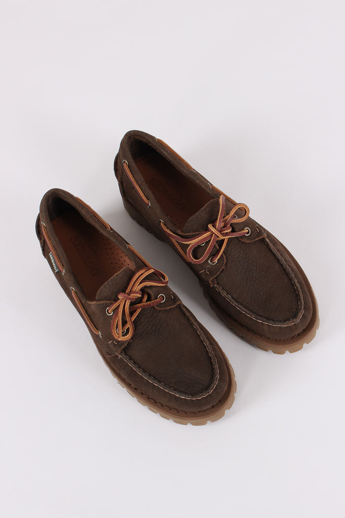 Mocassino Nabuk Lacci Dk Brown/gum-6