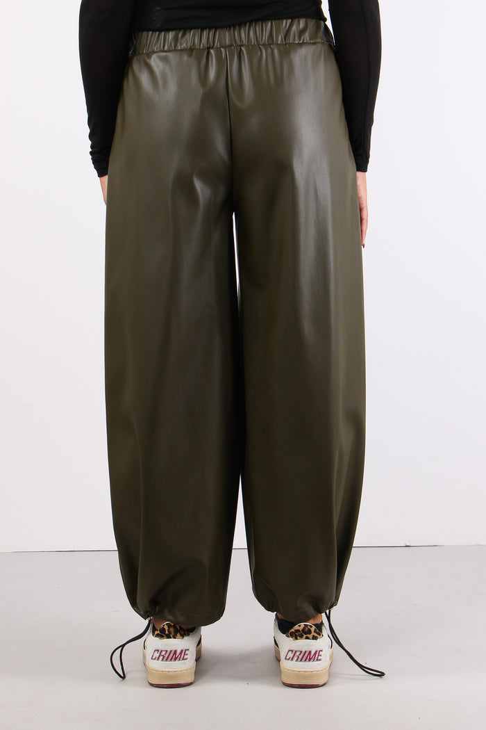Jogger Ecopelle Verde Bosco-4
