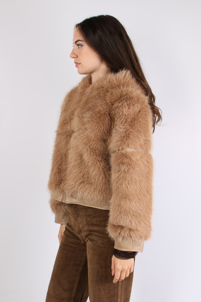 Penny Bomber Ecopelliccia Naturale-9