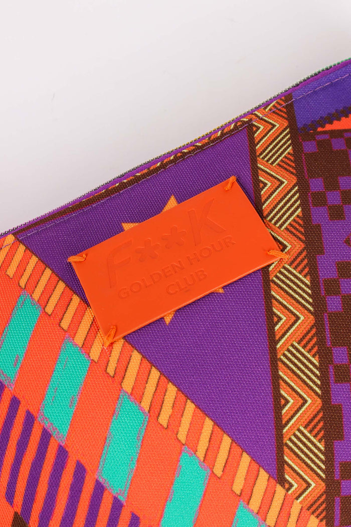Pochette Mini Fantasia Viola/arancio-6