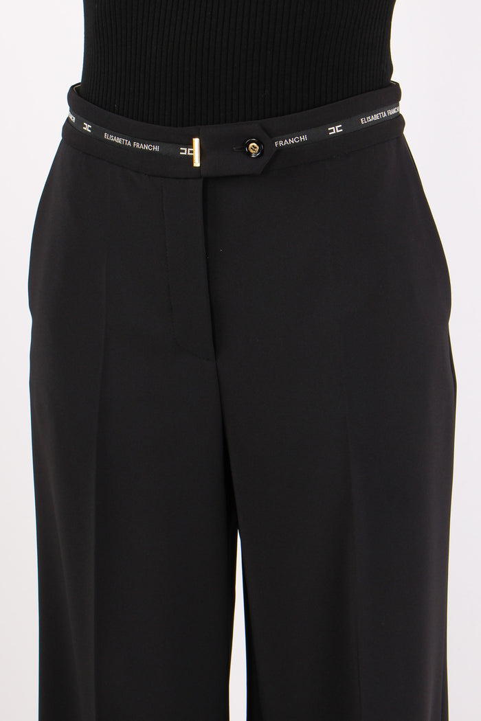 Pantalone Palazzo Cinturino Lo Nero-10
