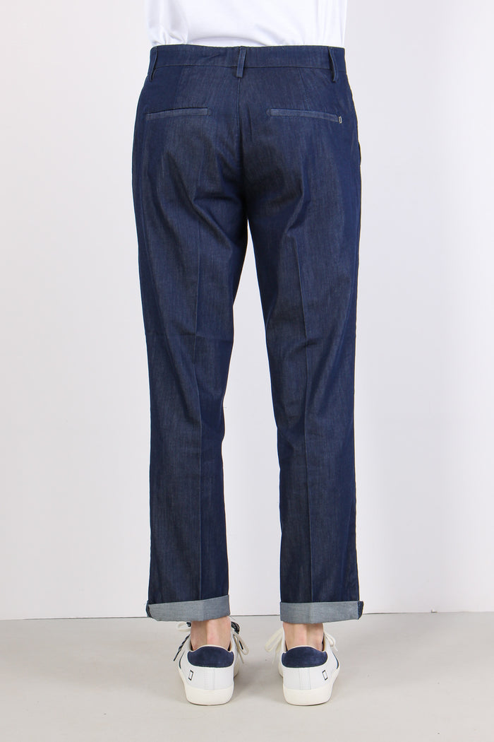 Gaubert Pantalone Effetto Denim Denim Scuro-4